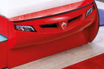 CARBED Кровать-машина Coupe с выдвижной кроватью Red 20.03.1306.00 в Бородино - borodino.mebel54.com | фото