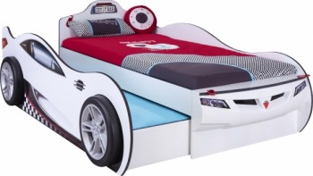 CARBED Кровать-машина Coupe с выдвижной кроватью White 20.03.1310.00 в Бородино - borodino.mebel54.com | фото