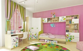 Детская комната Флёр (Белый/корпус Клен) в Бородино - borodino.mebel54.com | фото