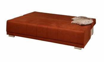 Диван - кровать "Асти" (замша дельта терракота) вариант №1/осн. в Бородино - borodino.mebel54.com | фото
