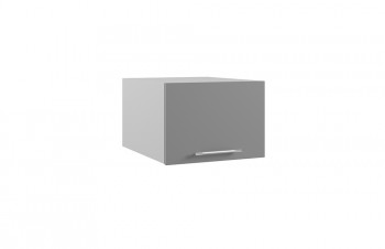 Гарда ГПГ 500 шкаф верхний горизонтальный глубокий (Белый Эмалит/корпус Серый) в Бородино - borodino.mebel54.com | фото