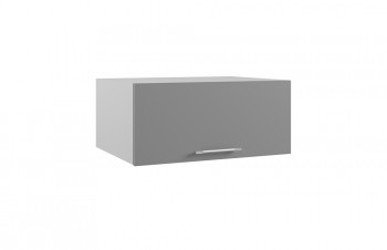Гарда ГПГ 800 шкаф верхний горизонтальный глубокий (Белый Эмалит/корпус Серый) в Бородино - borodino.mebel54.com | фото