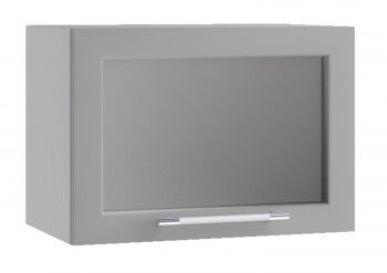 Гарда ПГС 500 шкаф верхний горизонтальный со стеклом Белый в Бородино - borodino.mebel54.com | фото