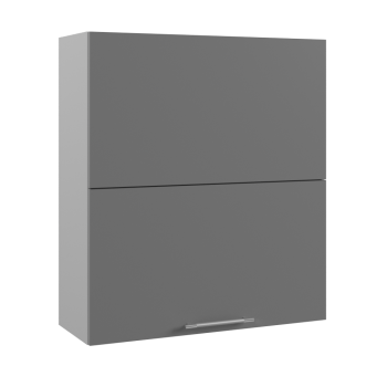 Гарда ВПГПМ 800 шкаф верхний высокий Blum Aventos (Белый Эмалит/корпус Серый) в Бородино - borodino.mebel54.com | фото