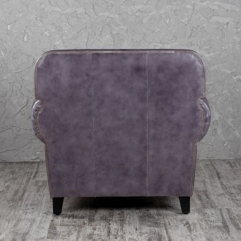 Кресло кожаное Элегант (Фиолетовый) в Бородино - borodino.mebel54.com | фото