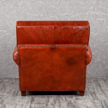 Кресло кожаное Лофт Аристократ (кожа буйвола) в Бородино - borodino.mebel54.com | фото