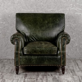 Кресло кожаное Лофт Аристократ (ширина 1070 мм) в Бородино - borodino.mebel54.com | фото