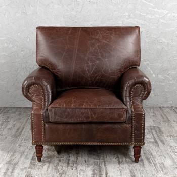 Кресло кожаное Лофт Аристократ (ширина 1100 мм) в Бородино - borodino.mebel54.com | фото