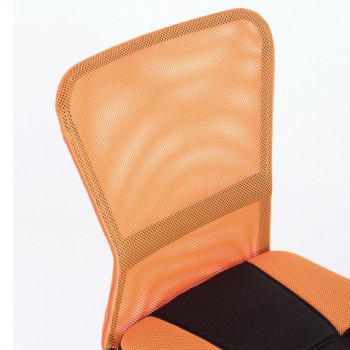 Кресло компактное BRABIX Smart MG-313 (черный, оранжевый) в Бородино - borodino.mebel54.com | фото
