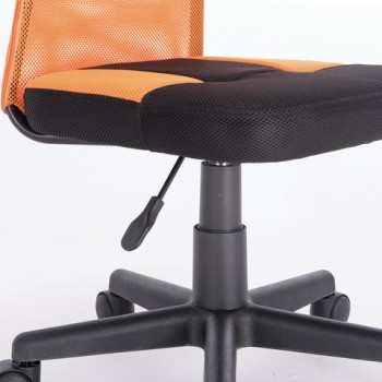 Кресло компактное BRABIX Smart MG-313 (черный, оранжевый) в Бородино - borodino.mebel54.com | фото