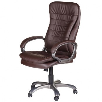 Кресло офисное BRABIX Omega EX-589 (коричневое) в Бородино - borodino.mebel54.com | фото