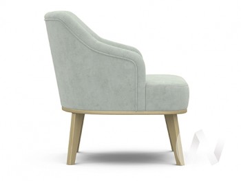 Кресло отдыха Комфорт-5 низкая спинка (бесцветный лак/FRESCA BRILLIANT) в Бородино - borodino.mebel54.com | фото