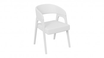 Кресло «Техас 1» (Белый матовый/Экокожа Белый №66) в Бородино - borodino.mebel54.com | фото