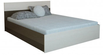 Кровать 0,8м Юнона с настилом (Венге / Дуб) в Бородино - borodino.mebel54.com | фото