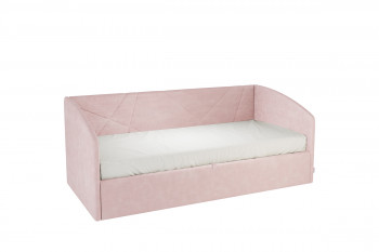 Кровать 0.9 Бест Софа (Нежно-розовый велюр) в Бородино - borodino.mebel54.com | фото
