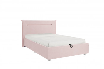 Кровать 1,2 Альба (Нежно-розовый велюр/под-мех) в Бородино - borodino.mebel54.com | фото