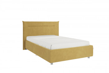 Кровать 1,2 Альба с основанием (Медовый велюр) в Бородино - borodino.mebel54.com | фото