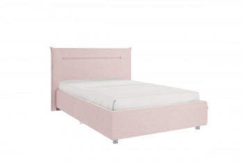 Кровать 1,2 Альба с основанием (Нежно-розовый велюр) в Бородино - borodino.mebel54.com | фото
