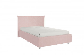 Кровать 1,2 Квест с основанием (Нежно-розовый велюр) в Бородино - borodino.mebel54.com | фото