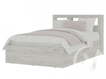 Кровать 1,2 МС Гранд (дуб крафт белый) в Бородино - borodino.mebel54.com | фото