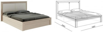 Кровать 1,6 Глэдис (М32) с подъемным механизмом Распродажа в Бородино - borodino.mebel54.com | фото