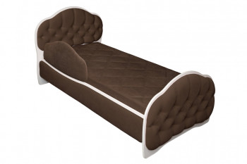 Кровать 160 Гармония 08 Шоколад (мягкий бортик) в Бородино - borodino.mebel54.com | фото