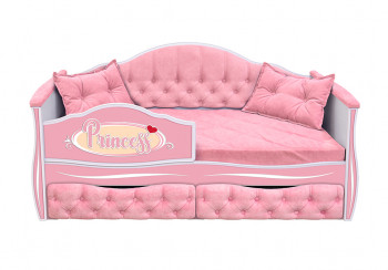 Кровать 160 серии Иллюзия 2 ящика 15 Бледно-розовый (подушки) в Бородино - borodino.mebel54.com | фото