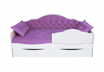 Кровать 170 серии Иллюзия Лайт 1 ящик 32 Фиолетовый (подушки) в Бородино - borodino.mebel54.com | фото