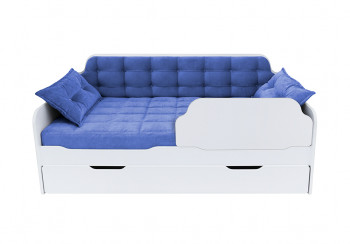 Кровать 170 серии Спорт Лайт 1 ящик 85 Синий (подушки) в Бородино - borodino.mebel54.com | фото
