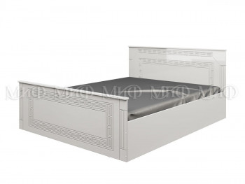 Кровать Афина-1 1,4 м (Белый/Белый глянец) в Бородино - borodino.mebel54.com | фото