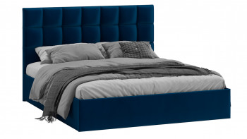 Кровать без ПМ «Эмбер» Велюр Confetti/Blue в Бородино - borodino.mebel54.com | фото