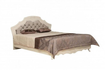 Кровать двойная "Кантри" (вудлайн кремовый/патина/ортопед/1820) в Бородино - borodino.mebel54.com | фото