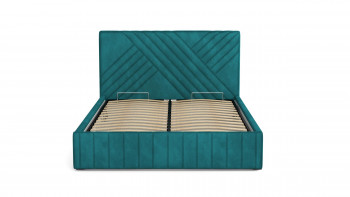 Кровать Гамма ш. 1400 (без основания для хранения) (велюр тенерифе изумруд) в Бородино - borodino.mebel54.com | фото