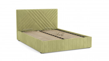 Кровать Гамма ш. 1400 (с основанием для хранения) (велюр тенерифе нефрит) в Бородино - borodino.mebel54.com | фото