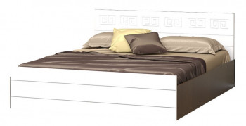 Кровать Корсика-1 1.6 (Венге/Белый глянец) в Бородино - borodino.mebel54.com | фото