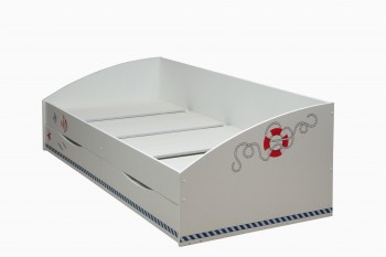 Кровать одинарная Фея - 3 (кораблик) (симметричная) в Бородино - borodino.mebel54.com | фото