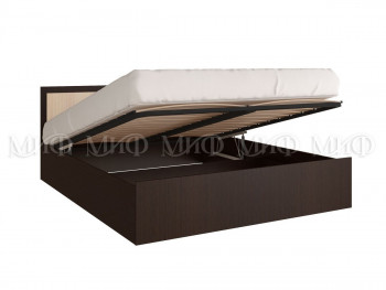Кровать с подъемным механизмом 1,4 Фиеста (Венге/Дуб беленый) в Бородино - borodino.mebel54.com | фото