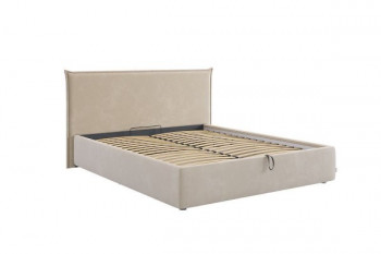 Кровать с подъемным механизмом Лада 160х200 см (графит (велюр)) в Бородино - borodino.mebel54.com | фото