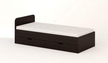 Кровать с ящиками 900 (Венге) в Бородино - borodino.mebel54.com | фото