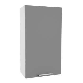 Квадро ВП 500 шкаф верхний высокий (Белый софт/корпус Серый) в Бородино - borodino.mebel54.com | фото