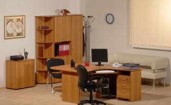 Мебель для персонала Рубин 42 Светлый миланский орех в Бородино - borodino.mebel54.com | фото