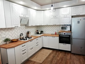 Модульная кухня Гранд (Белый/Пепел) в Бородино - borodino.mebel54.com | фото
