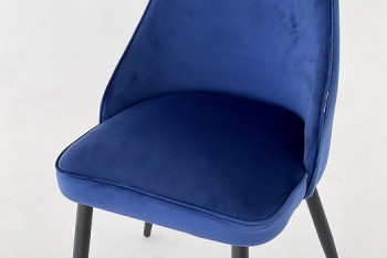 Набор стульев Милан 2 шт (синий велюр/белый) в Бородино - borodino.mebel54.com | фото