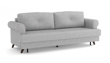 Оливер / диван - кровать 3-х местн. (еврокнижка) (велюр велутто серебряный 52 в Бородино - borodino.mebel54.com | фото