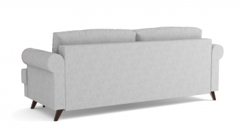 Оливер / диван - кровать 3-х местн. (еврокнижка) (велюр велутто серебряный 52 в Бородино - borodino.mebel54.com | фото
