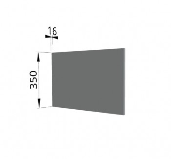 Панель торцевая (для шкафа горизонтального глубокого) ГПГ Гарда, Империя, Ройс (Серый Эмалит) в Бородино - borodino.mebel54.com | фото