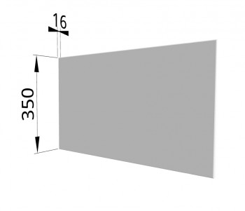 Панель торцевая (для шкафа горизонтального глубокого) ГПГ Ройс (Белый софт) в Бородино - borodino.mebel54.com | фото