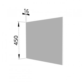 Панель торцевая (для шкафа горизонтального глубокого высокого) ГВПГ Ройс (Белый софт) в Бородино - borodino.mebel54.com | фото