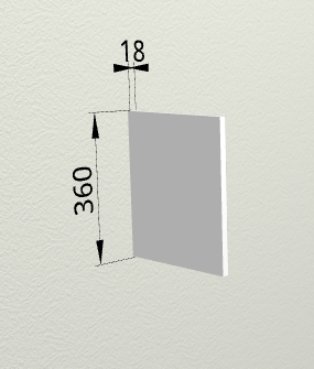Панель ТПГ55 (для верхних горизонтальных глубоких шкафов) Кристалл в Бородино - borodino.mebel54.com | фото