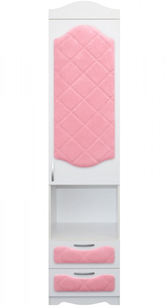 Пенал с ящиками серии Иллюзия 36 Светло-розовый в Бородино - borodino.mebel54.com | фото